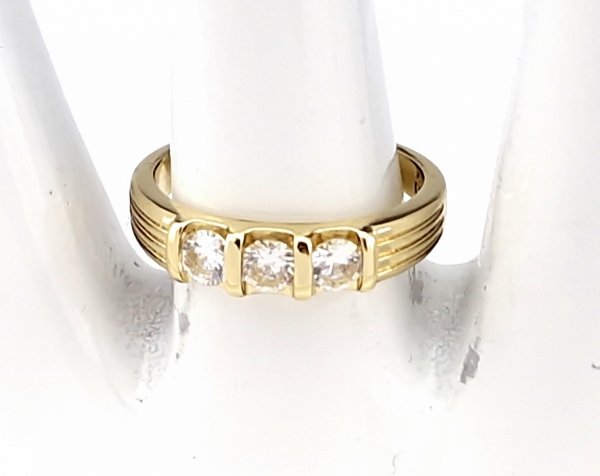 gold ring 18,60mm. gold-plated engagement xuping
