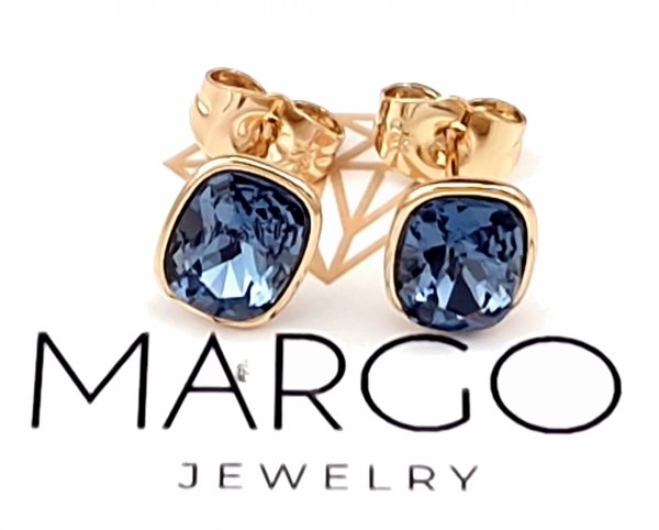 exclusive swarovski gold-plated earrings