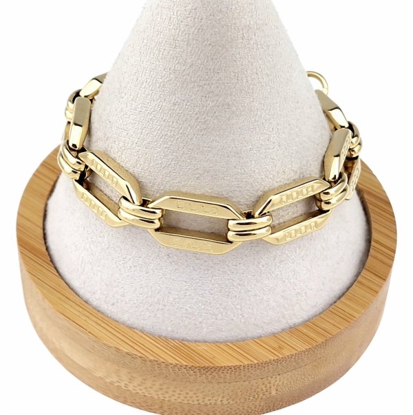 BRACELET GOLD CELEBRITY STAINLESS STEEL