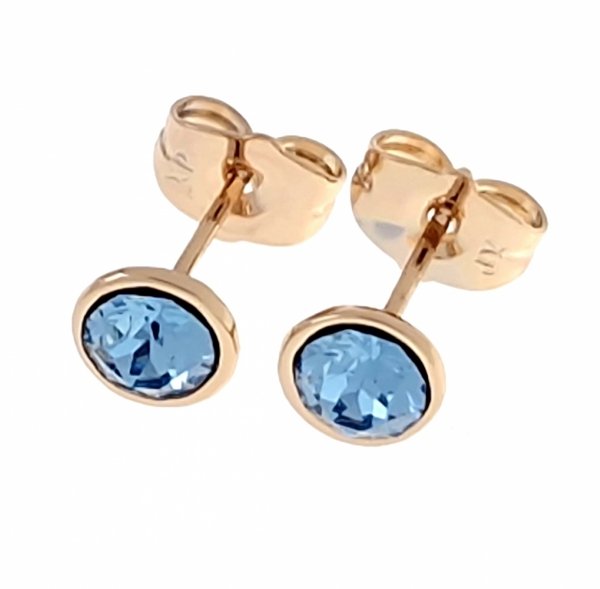 exclusive swarovski gold-plated earrings
