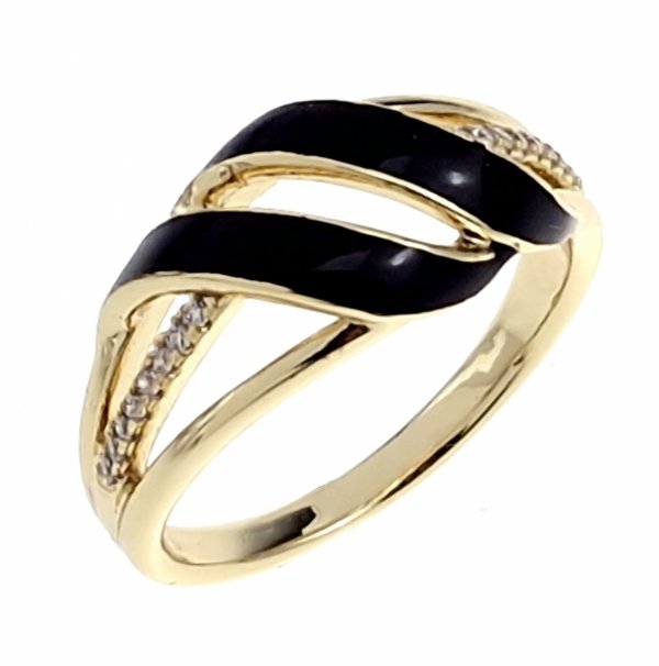 gold ring 18,60mm. gold-plated engagement xuping