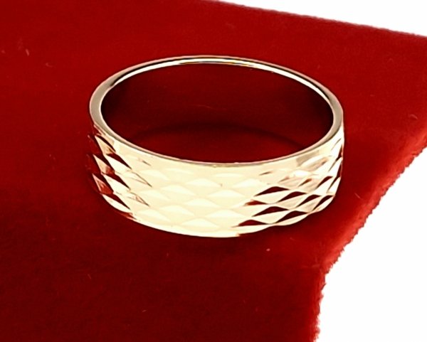 gold ring 18,60mm. gold-plated engagement xuping