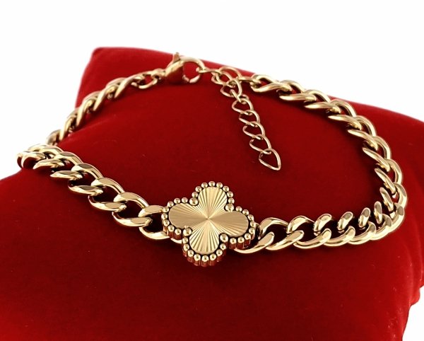 BRACELET GOLD CELEBRITY STAINLESS STEEL