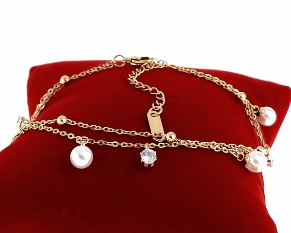 BRACELET GOLD CELEBRITY STAINLESS STEEL