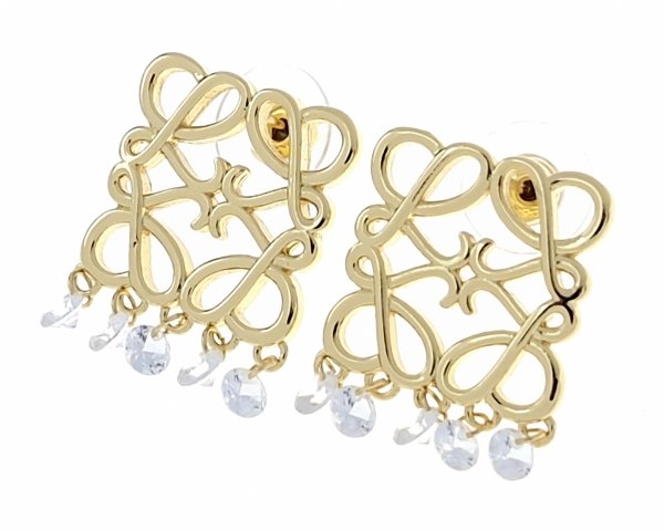gold plated earrings with exclusive cubic zirconia
