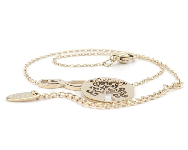 BRACELET GOLD CELEBRITY STAINLESS STEEL