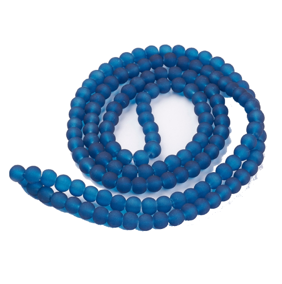 Glass beads faceted strands