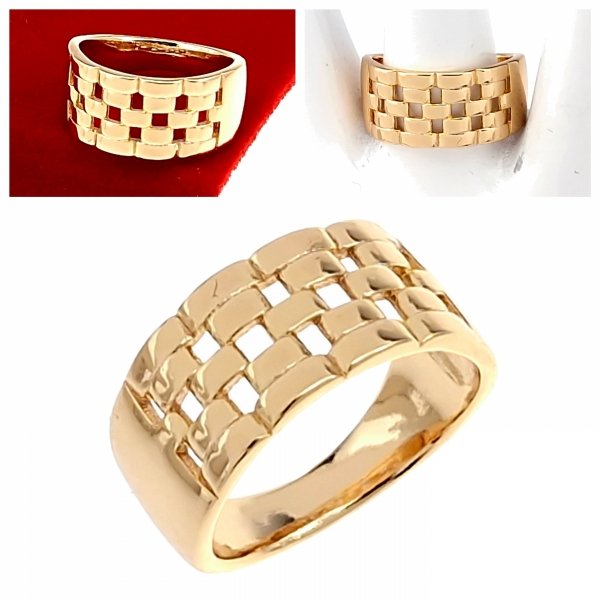 gold ring 18,60mm. gold-plated engagement xuping