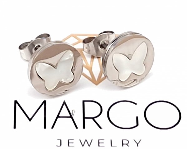 gold earrings made of stainless steel