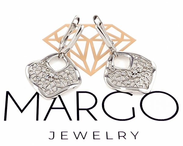 gold plated earrings with exclusive cubic zirconia