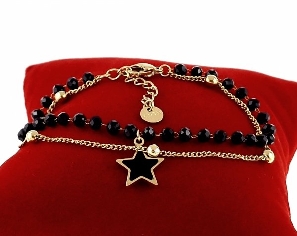 BRACELET GOLD CELEBRITY STAINLESS STEEL