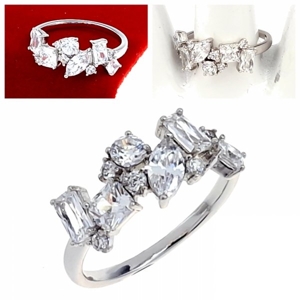 gold ring 18,60mm. gold-plated engagement xuping