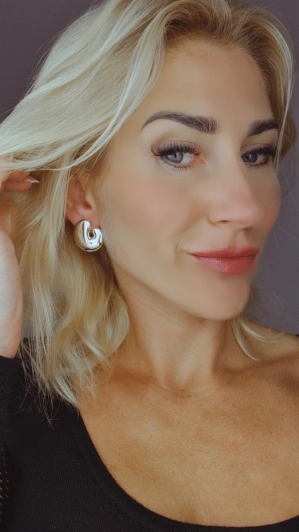 gold plated earrings with exclusive cubic zirconia