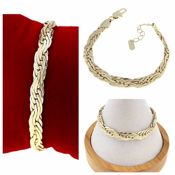 gold bracelet for a gold-plated leg