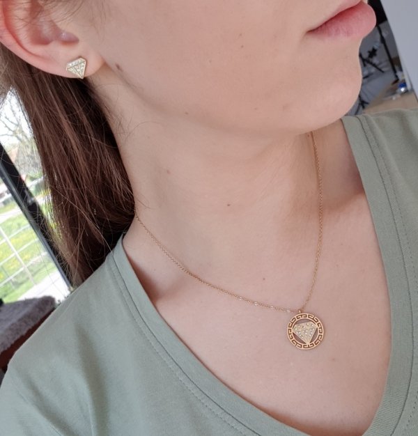 GOLD CHAIN NECKLACE celebrity STAINLESS STEEL