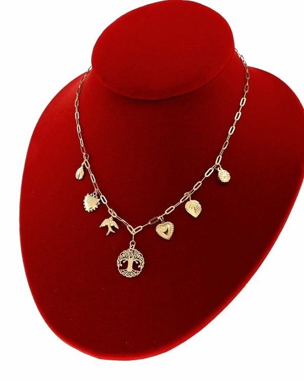 Gold Chain Celebrity Gold Plated Necklace 14K XUPING