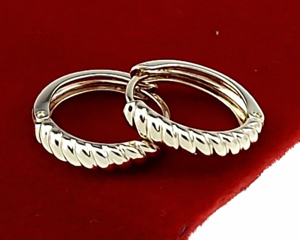 gold plated earrings with exclusive cubic zirconia