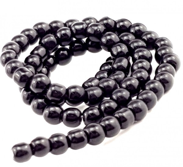 Glass beads faceted strands