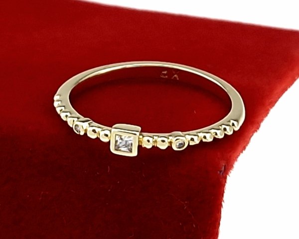 gold ring 18,60mm. gold-plated engagement xuping