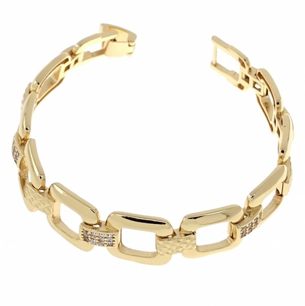 gold bracelet for a gold-plated leg