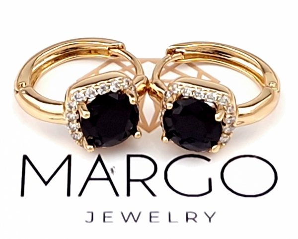 exclusive swarovski gold-plated earrings