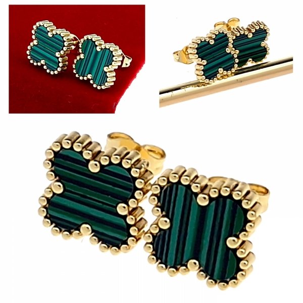 gold earrings made of stainless steel