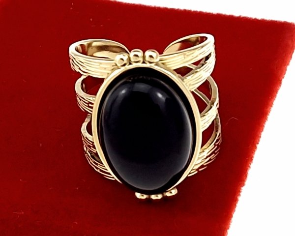 ring 18,30mm gold stainless steel