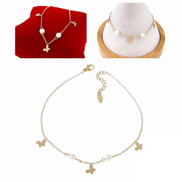 BRACELET GOLD CELEBRITY STAINLESS STEEL