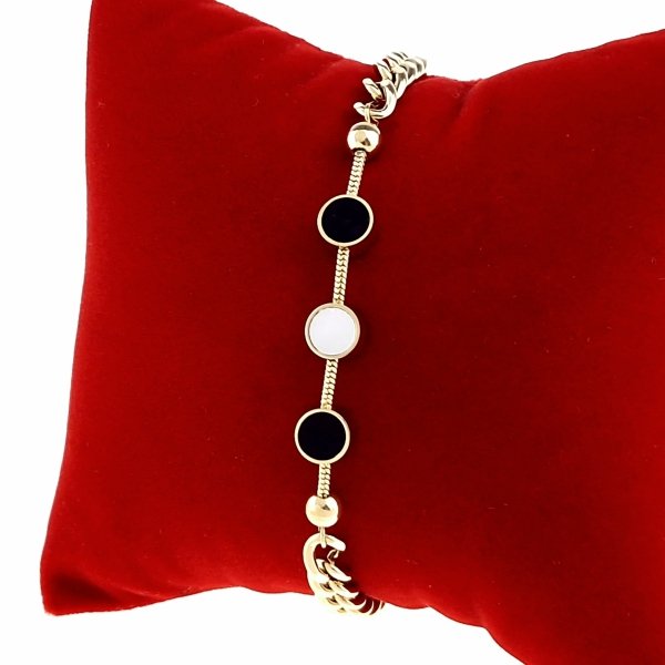 BRACELET GOLD CELEBRITY STAINLESS STEEL