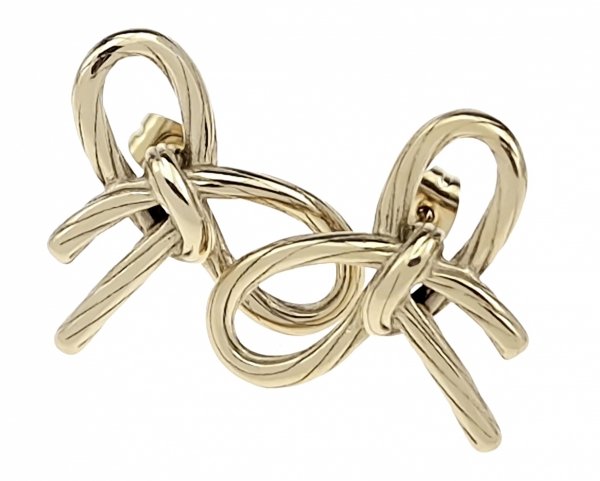 gold earrings made of stainless steel