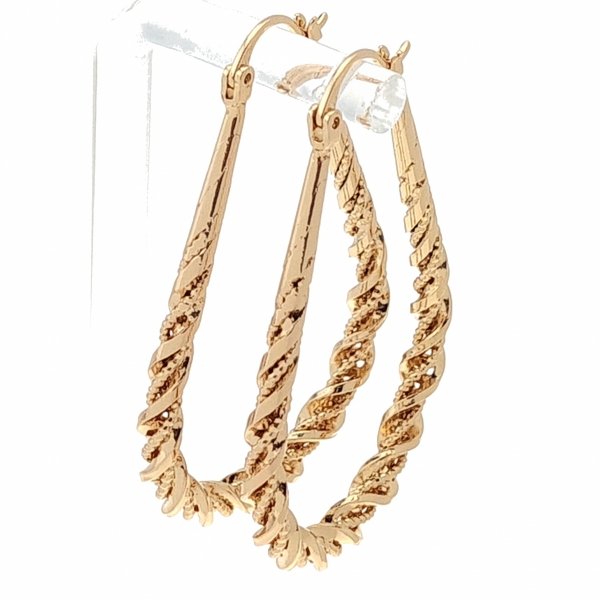 gold plated earrings with exclusive cubic zirconia