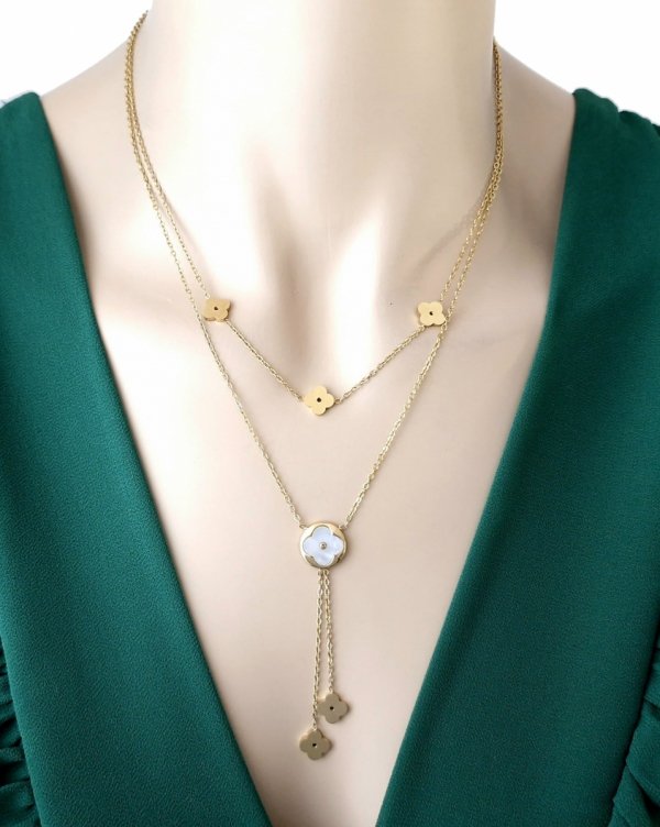 GOLD CHAIN NECKLACE celebrity STAINLESS STEEL