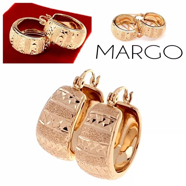 gold plated earrings with exclusive cubic zirconia