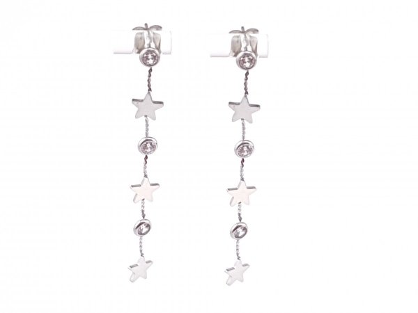 gold earrings made of stainless steel