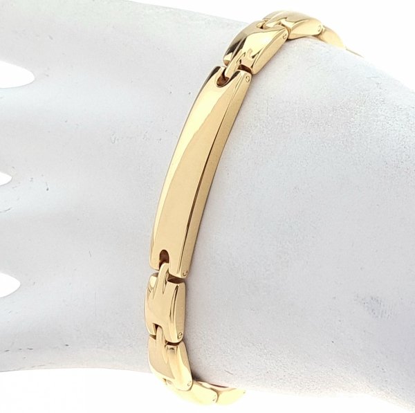 BRACELET GOLD CELEBRITY STAINLESS STEEL