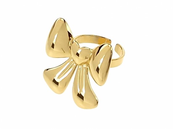 ring 18,30mm gold stainless steel