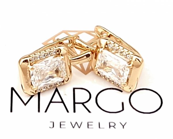 exclusive swarovski gold-plated earrings
