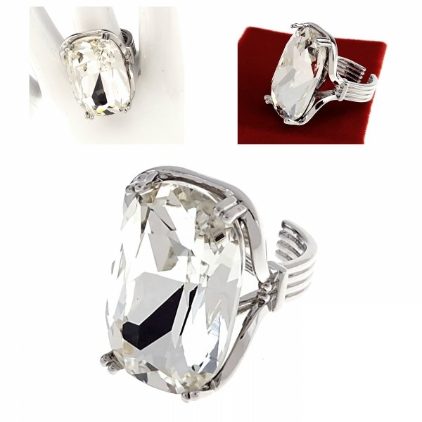gold ring 18,60mm. gold-plated engagement xuping