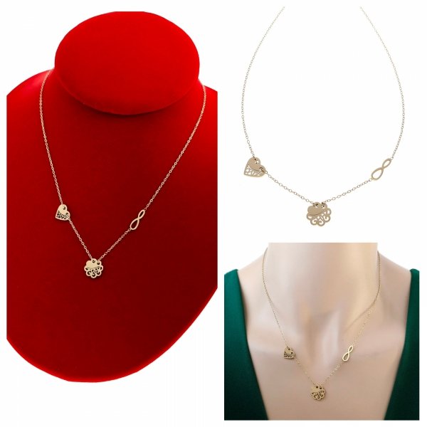 GOLD CHAIN NECKLACE celebrity STAINLESS STEEL
