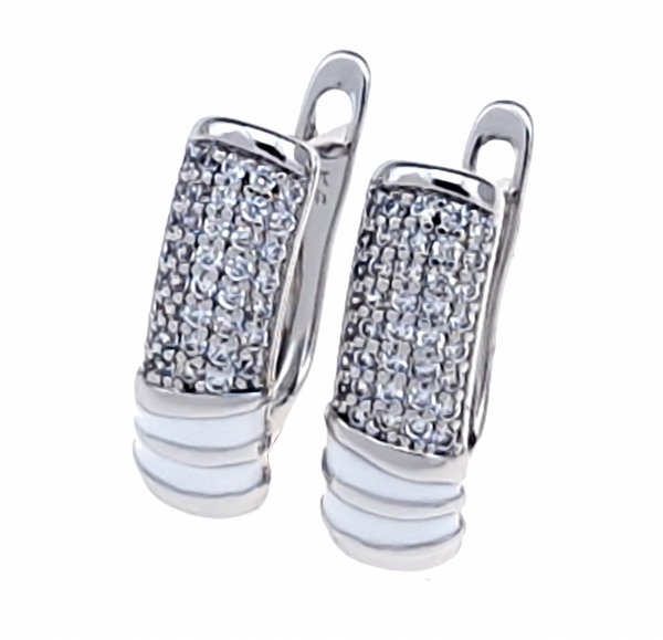 gold plated earrings with exclusive cubic zirconia