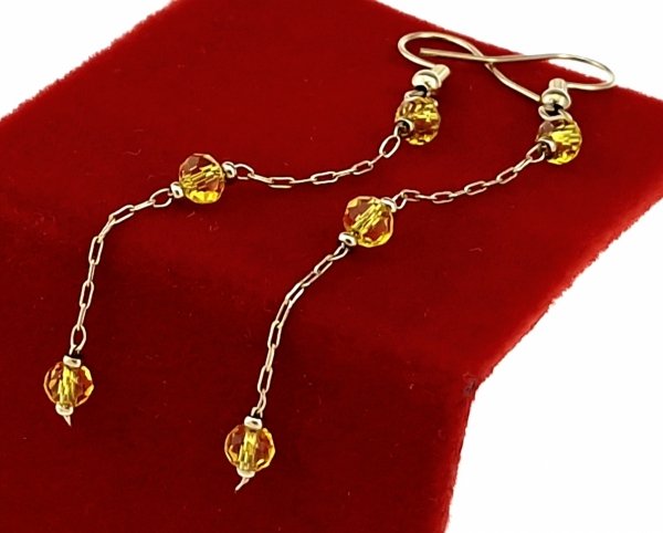 gold earrings made of stainless steel