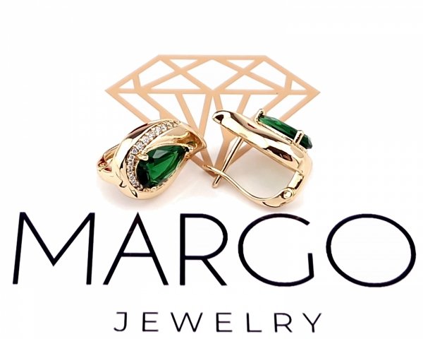 exclusive swarovski gold-plated earrings