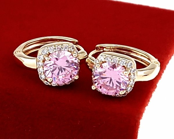 exclusive swarovski gold-plated earrings