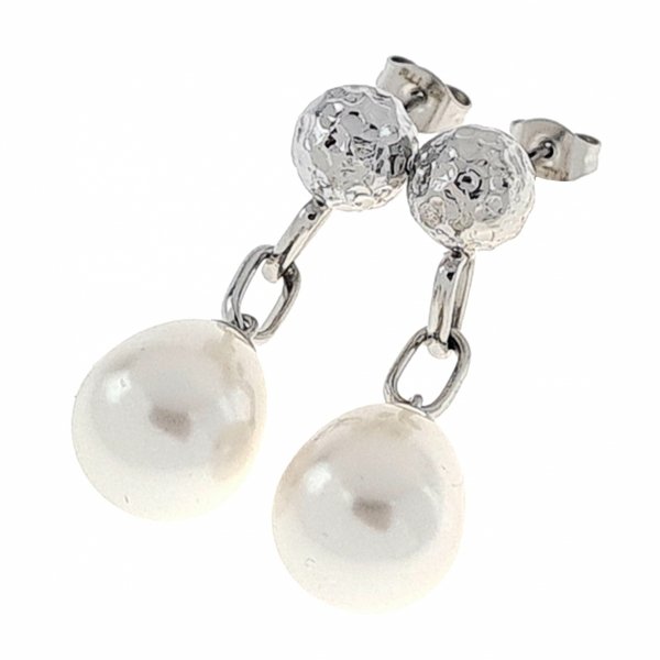 gold earrings made of stainless steel