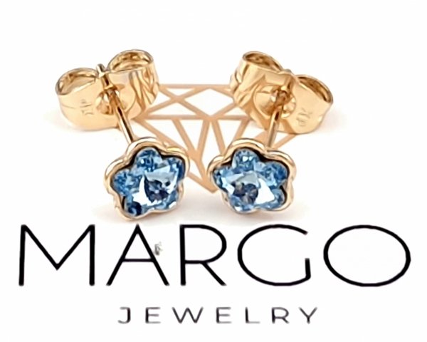 exclusive swarovski gold-plated earrings