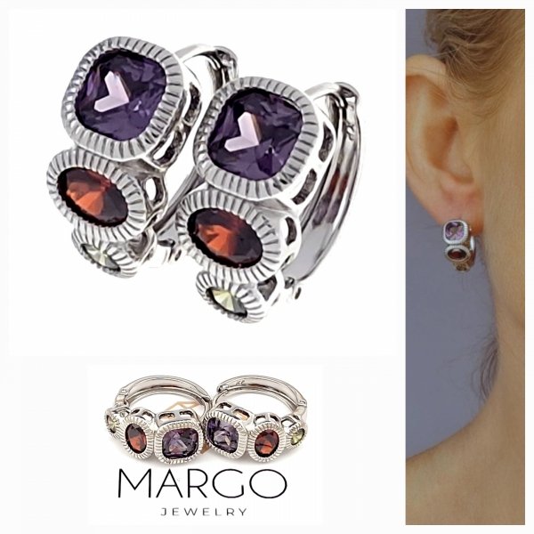 gold plated earrings with exclusive cubic zirconia