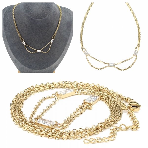 GOLD CHAIN NECKLACE celebrity STAINLESS STEEL