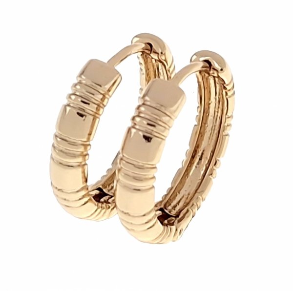 gold plated earrings with exclusive cubic zirconia
