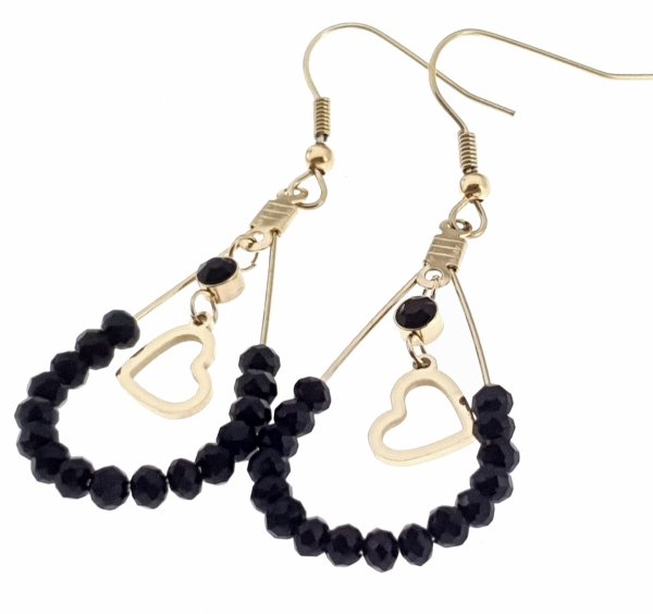 gold earrings made of stainless steel