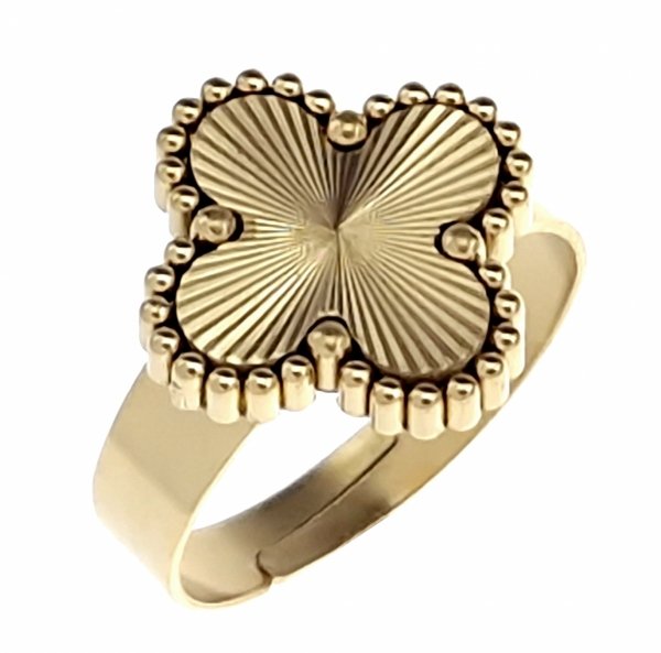 ring 18,30mm gold stainless steel